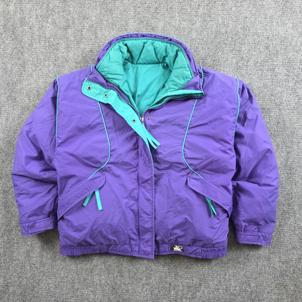 Woolrich Vintage 3-in-1 Reversible Down Jacket M Nu Jade Gorp